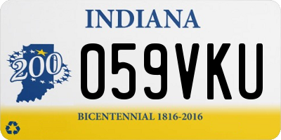 IN license plate 059VKU