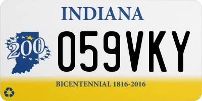 IN license plate 059VKY