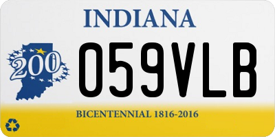 IN license plate 059VLB