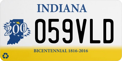 IN license plate 059VLD