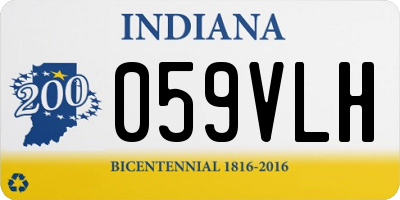 IN license plate 059VLH