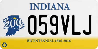 IN license plate 059VLJ