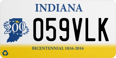 IN license plate 059VLK
