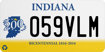 IN license plate 059VLM