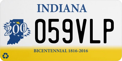 IN license plate 059VLP