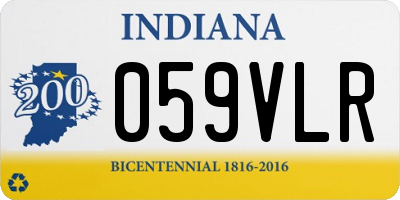 IN license plate 059VLR