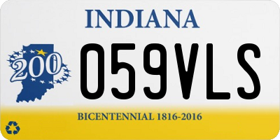IN license plate 059VLS