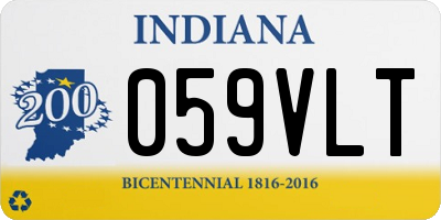 IN license plate 059VLT