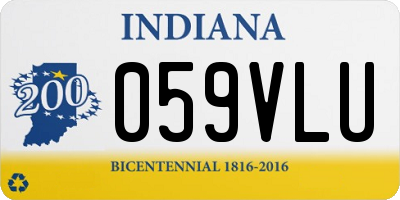 IN license plate 059VLU
