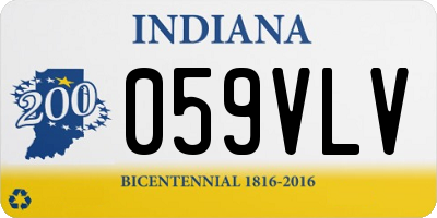 IN license plate 059VLV