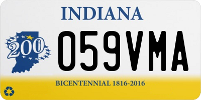 IN license plate 059VMA