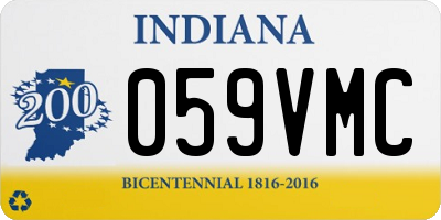 IN license plate 059VMC