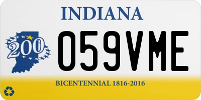 IN license plate 059VME