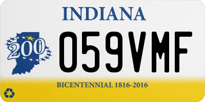 IN license plate 059VMF