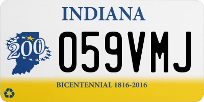IN license plate 059VMJ