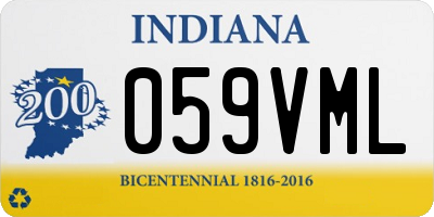 IN license plate 059VML