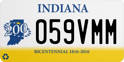 IN license plate 059VMM