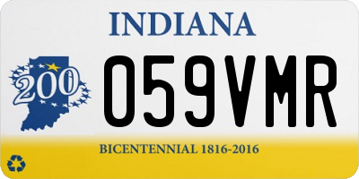 IN license plate 059VMR