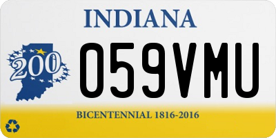 IN license plate 059VMU
