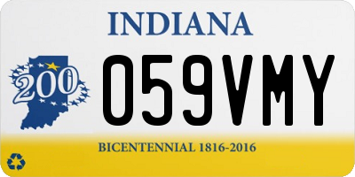 IN license plate 059VMY