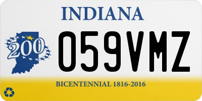 IN license plate 059VMZ