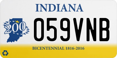IN license plate 059VNB