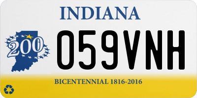 IN license plate 059VNH