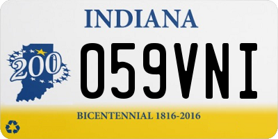 IN license plate 059VNI