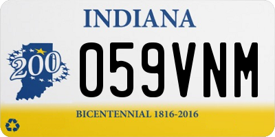IN license plate 059VNM