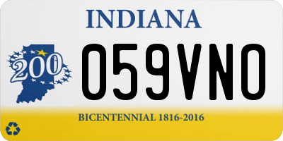 IN license plate 059VNO