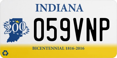 IN license plate 059VNP