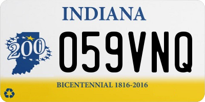 IN license plate 059VNQ