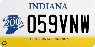 IN license plate 059VNW