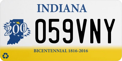 IN license plate 059VNY
