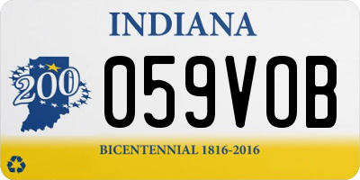 IN license plate 059VOB