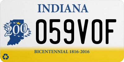 IN license plate 059VOF