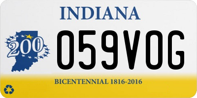 IN license plate 059VOG