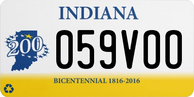 IN license plate 059VOO