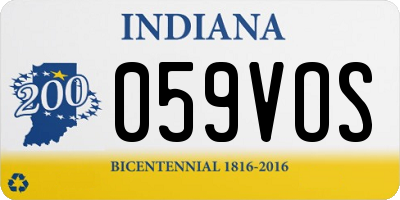IN license plate 059VOS