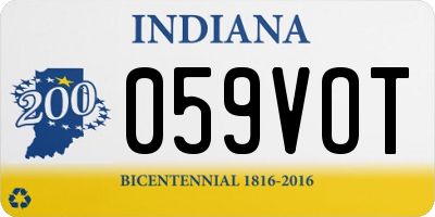IN license plate 059VOT