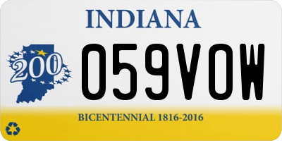 IN license plate 059VOW