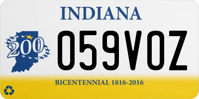 IN license plate 059VOZ