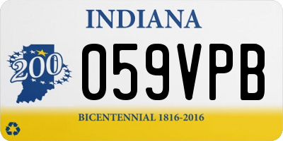 IN license plate 059VPB
