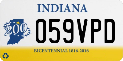 IN license plate 059VPD