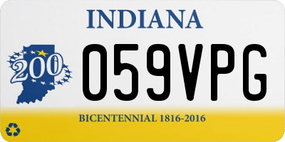 IN license plate 059VPG