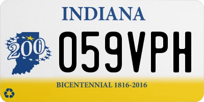 IN license plate 059VPH