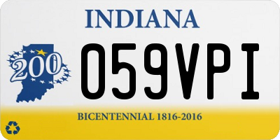 IN license plate 059VPI