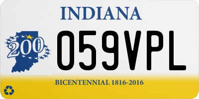 IN license plate 059VPL