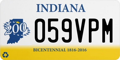 IN license plate 059VPM