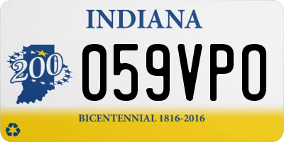 IN license plate 059VPO